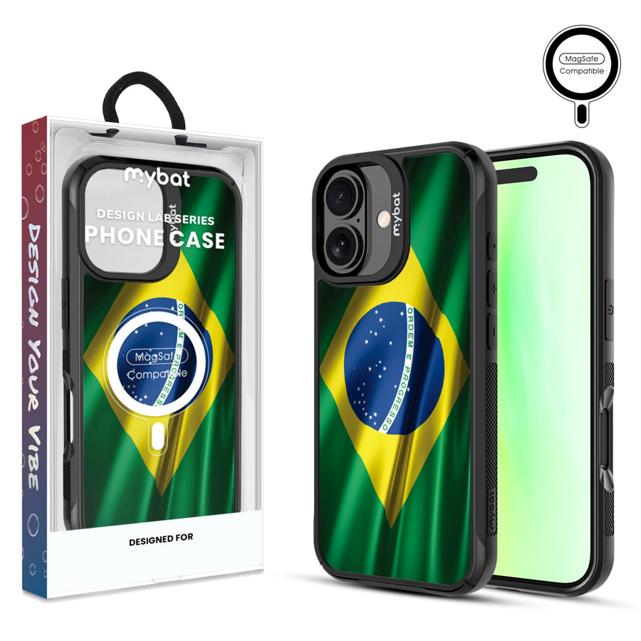 MyBat Design Lab Series MagSafe Case for Apple iPhone 17 - Brazilian Flag - MIP17CSLESMSMP038-1.jpg