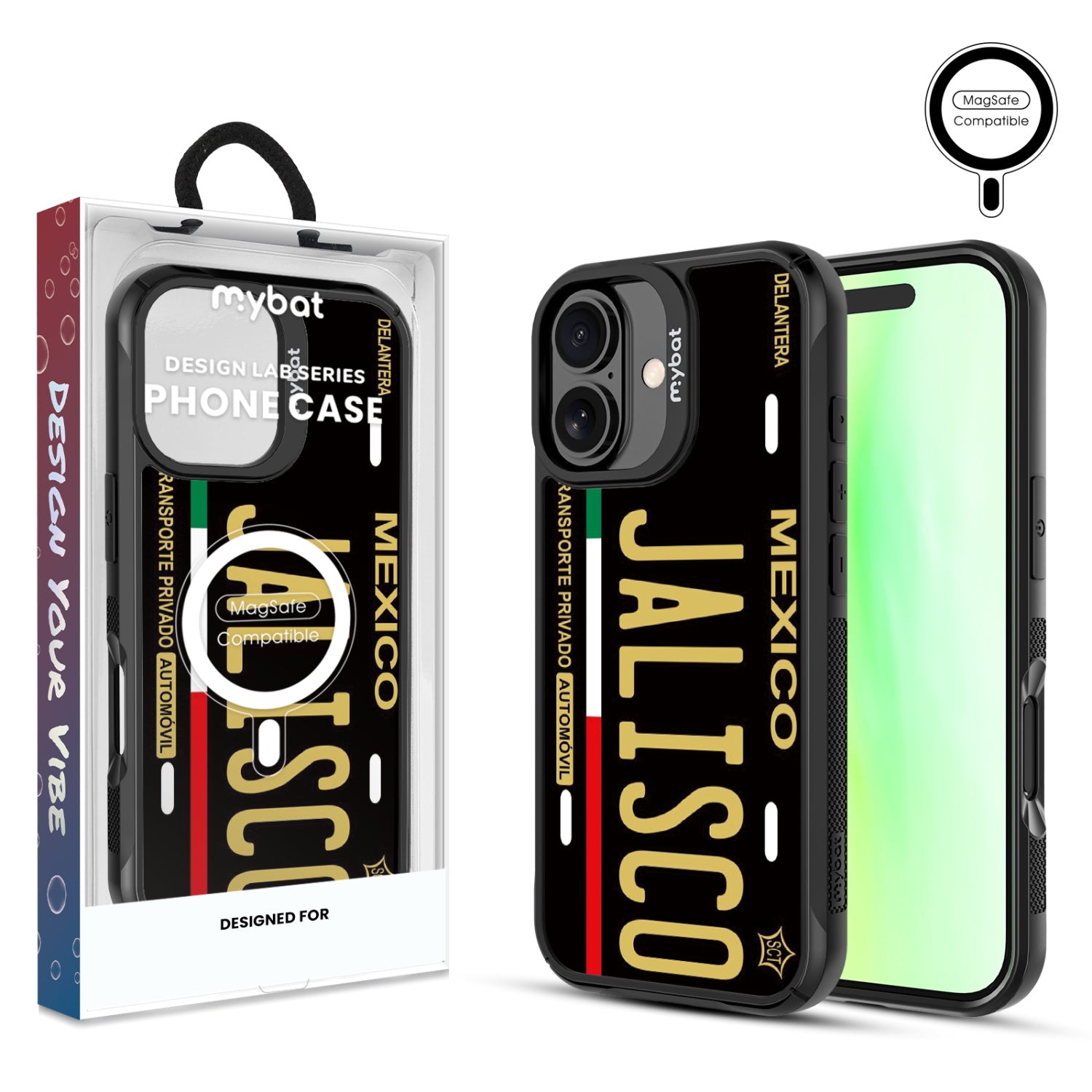 MyBat Design Lab Series MagSafe Case for Apple iPhone 17 - Jalisco Black - MIP17CSLESMSMP068-1.jpg