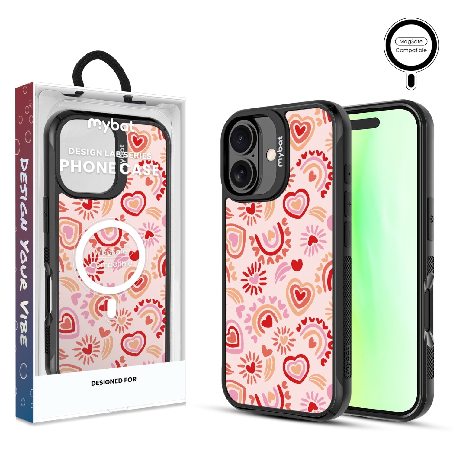 MyBat Design Lab Series MagSafe Case for Apple iPhone 17 - Beaming Love