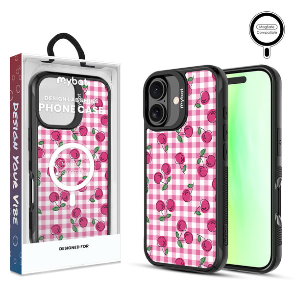 MyBat Design Lab Series MagSafe Case for Apple iPhone 17 - Pink Cherries - MIP17CSLESMSMP100-1.jpg