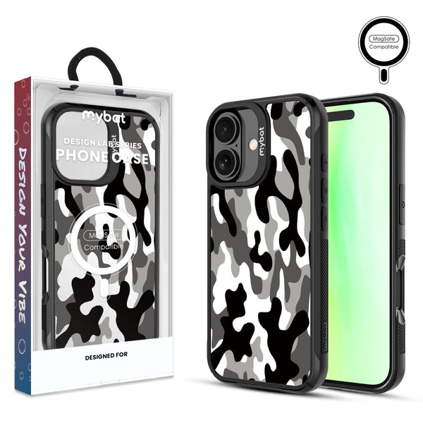 MyBat Design Lab Series MagSafe Case for Apple iPhone 17 - Black & White Camouflage - MIP17CSLESMSMP122-1.jpg