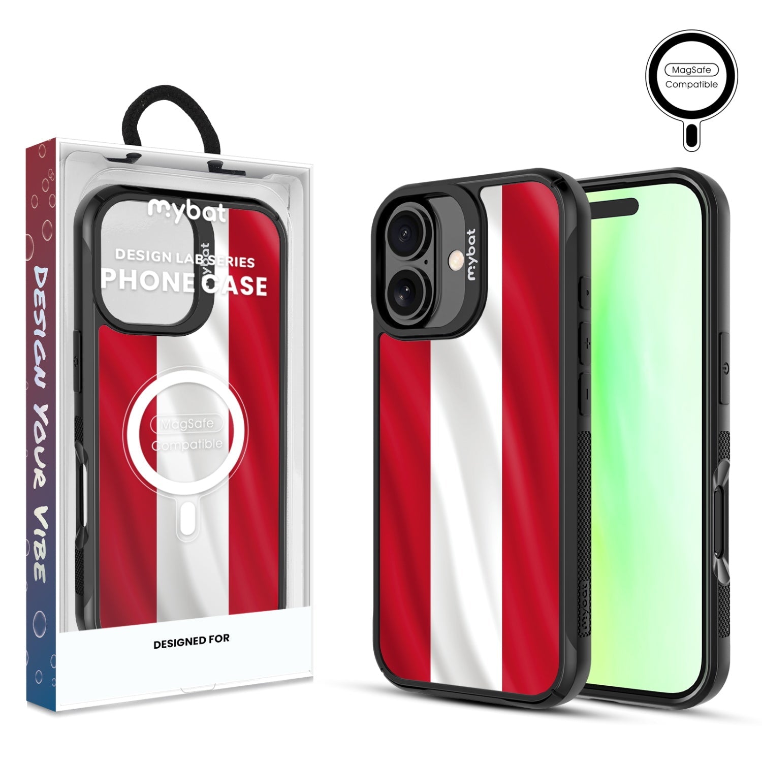 MyBat Design Lab Series MagSafe Case for Apple iPhone 17 - Austria Flag