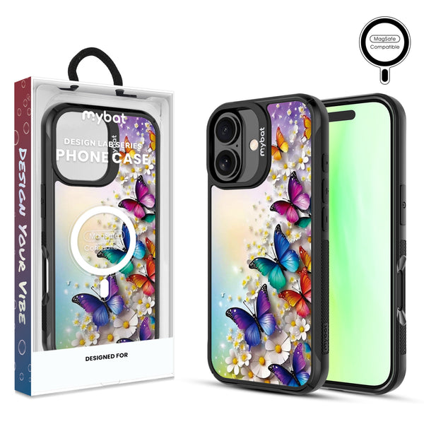 MyBat Design Lab Series MagSafe Case for Apple iPhone 17 - Rainbow Butterflies - MIP17CSLESMSMP187-1.jpg