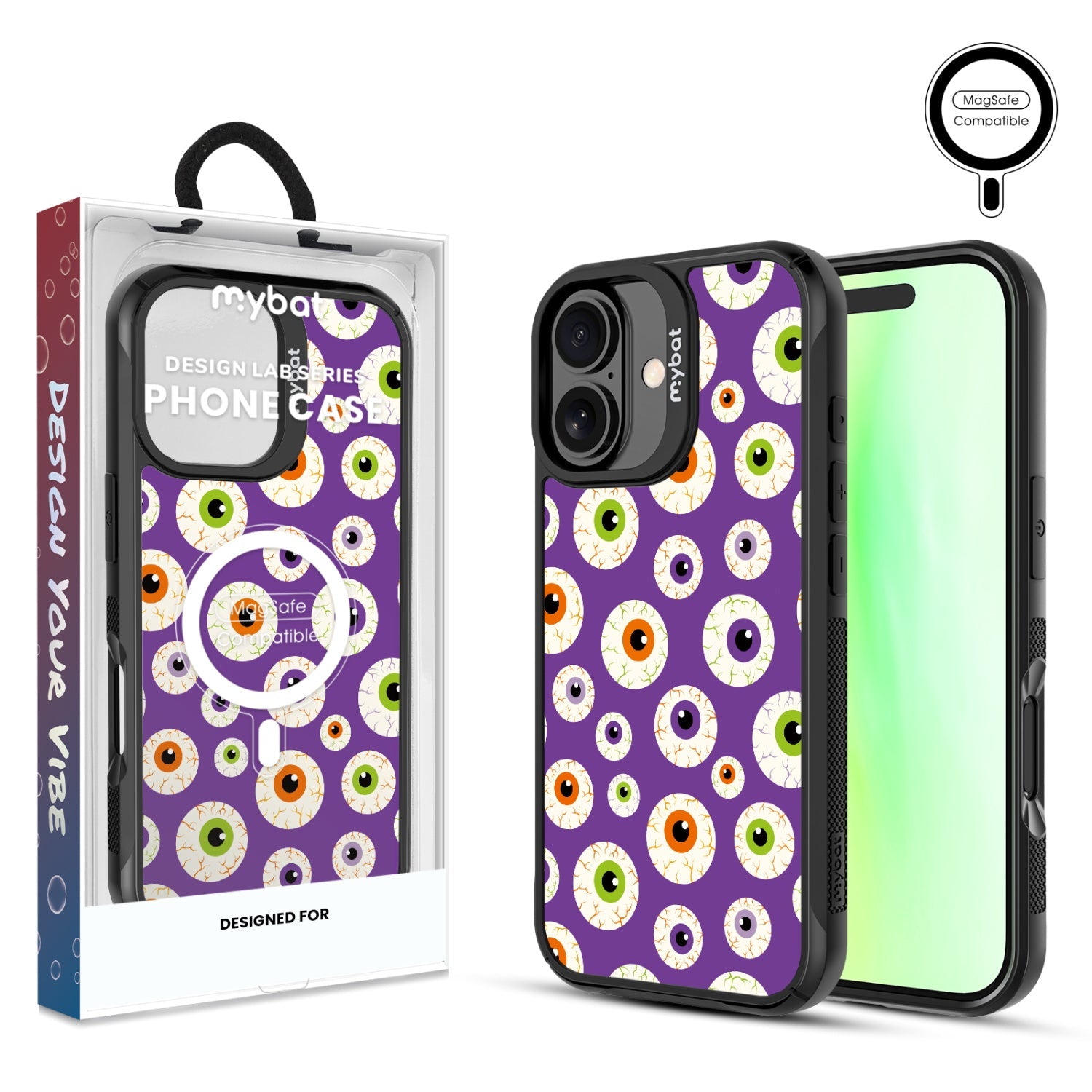 MyBat Design Lab Series MagSafe Case for Apple iPhone 17 - Frightful Eyes