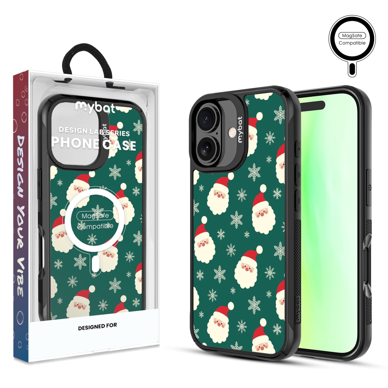MyBat Design Lab Series MagSafe Case for Apple iPhone 17 - Jolly Saint Nick