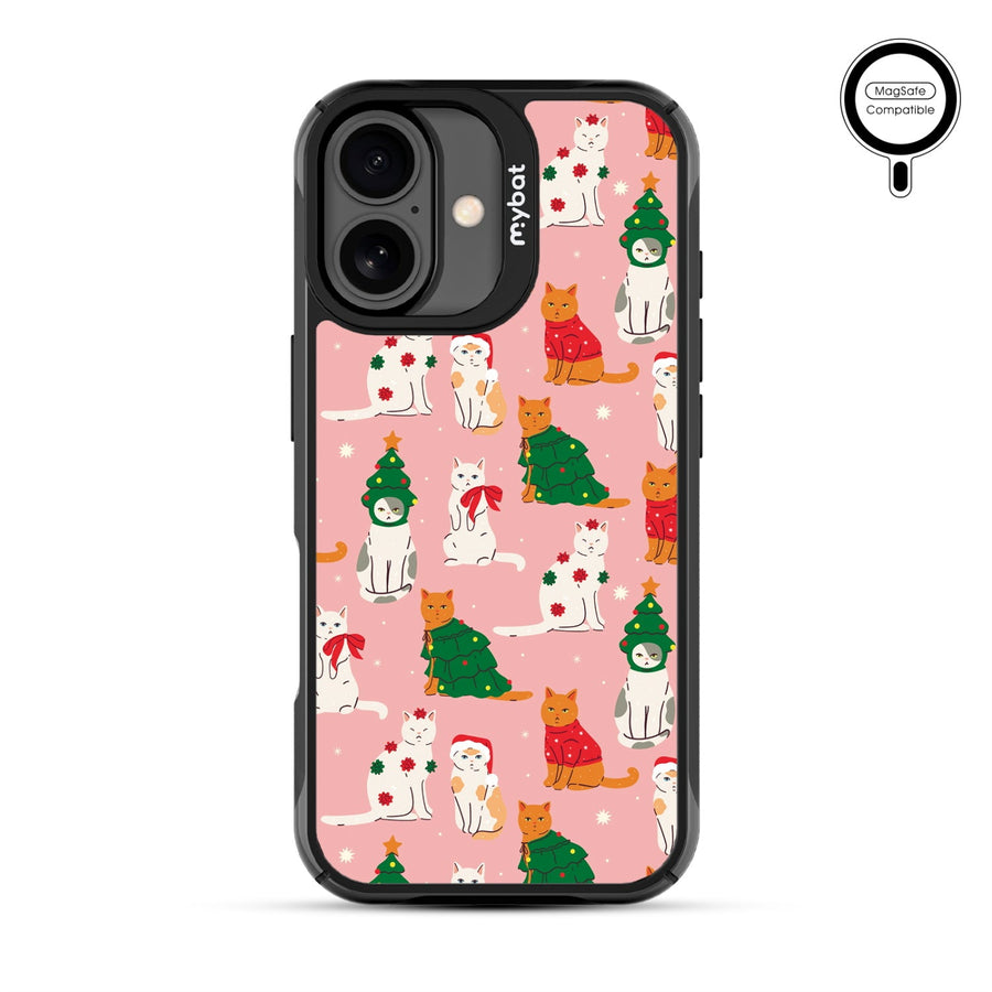 MyBat Design Lab Series MagSafe Case for Apple iPhone 17 - Meowy Christmas