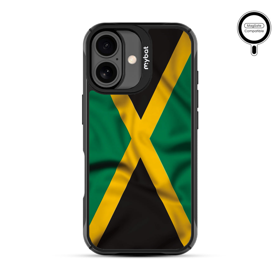 MyBat Design Lab Series MagSafe Case for Apple iPhone 17 - Jamaica Flag - MIP17CSLESMSMP310-3.jpg