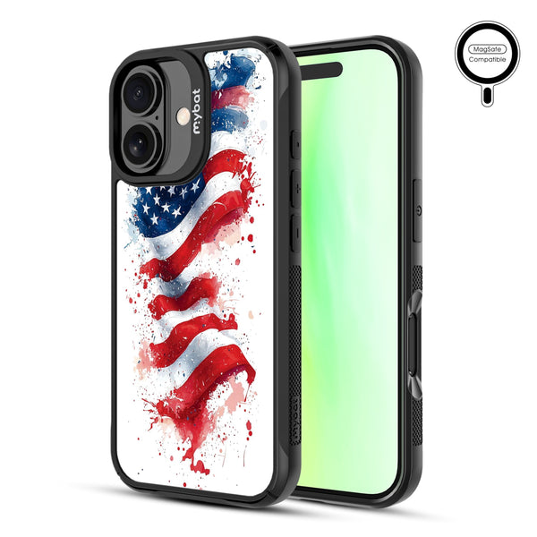MyBat Design Lab Series MagSafe Case for Apple iPhone 17 - Patriotic Flag Painiting - MIP17CSLESMSMP346-2.jpg