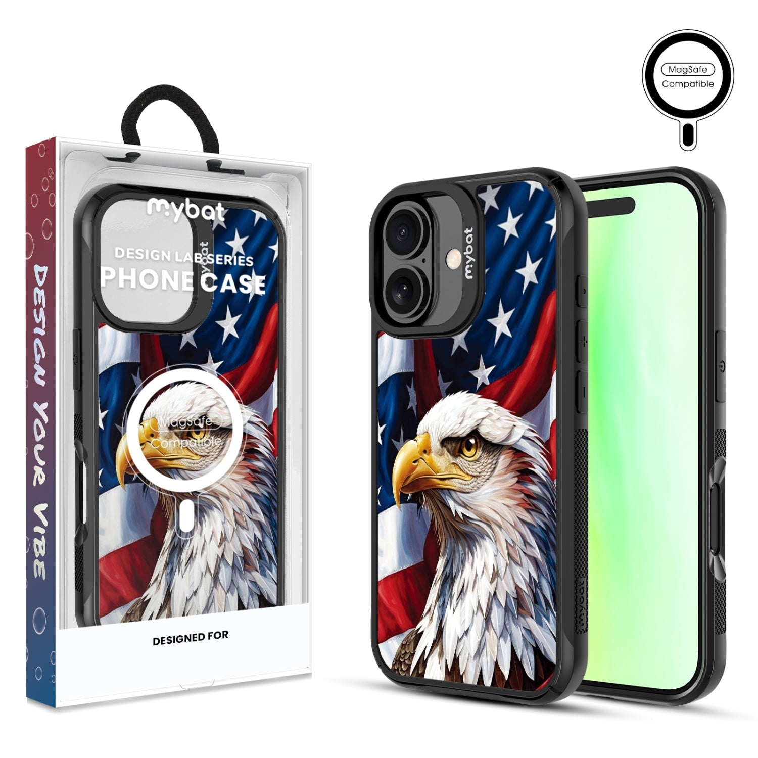 MyBat Design Lab Series MagSafe Case for Apple iPhone 17 - Proud American Eagle
