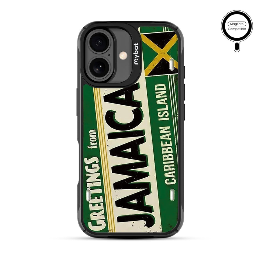 MyBat Design Lab Series MagSafe Case for Apple iPhone 17 - Jamaica License Plate