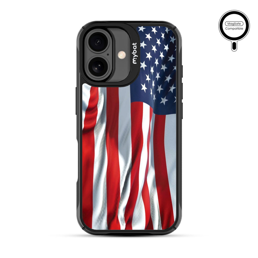 MyBat Design Lab Series MagSafe Case for Apple iPhone 17 - Waving USA FLag - MIP17CSLESMSMP367-3.jpg