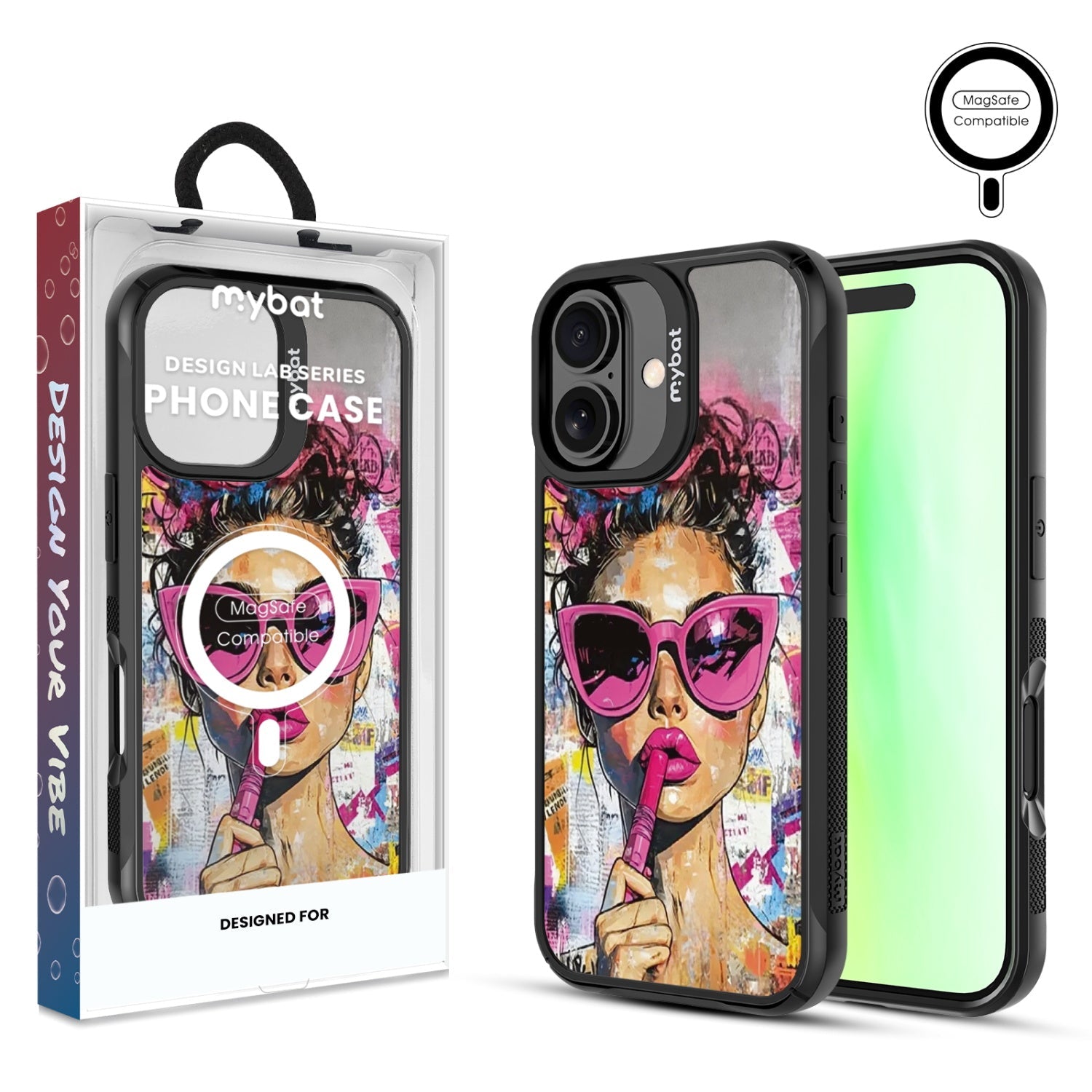 MyBat Design Lab Series MagSafe Case for Apple iPhone 17 - Graffiti Girl