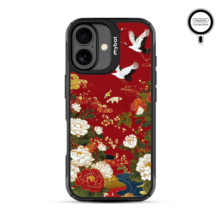 MyBat Design Lab Series MagSafe Case for Apple iPhone 17 - Crane and Koi Fish - MIP17CSLESMSMP391-3.jpg