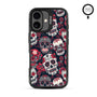 MyBat Design Lab Series MagSafe Case for Apple iPhone 17 - Sugar Rose Skulls