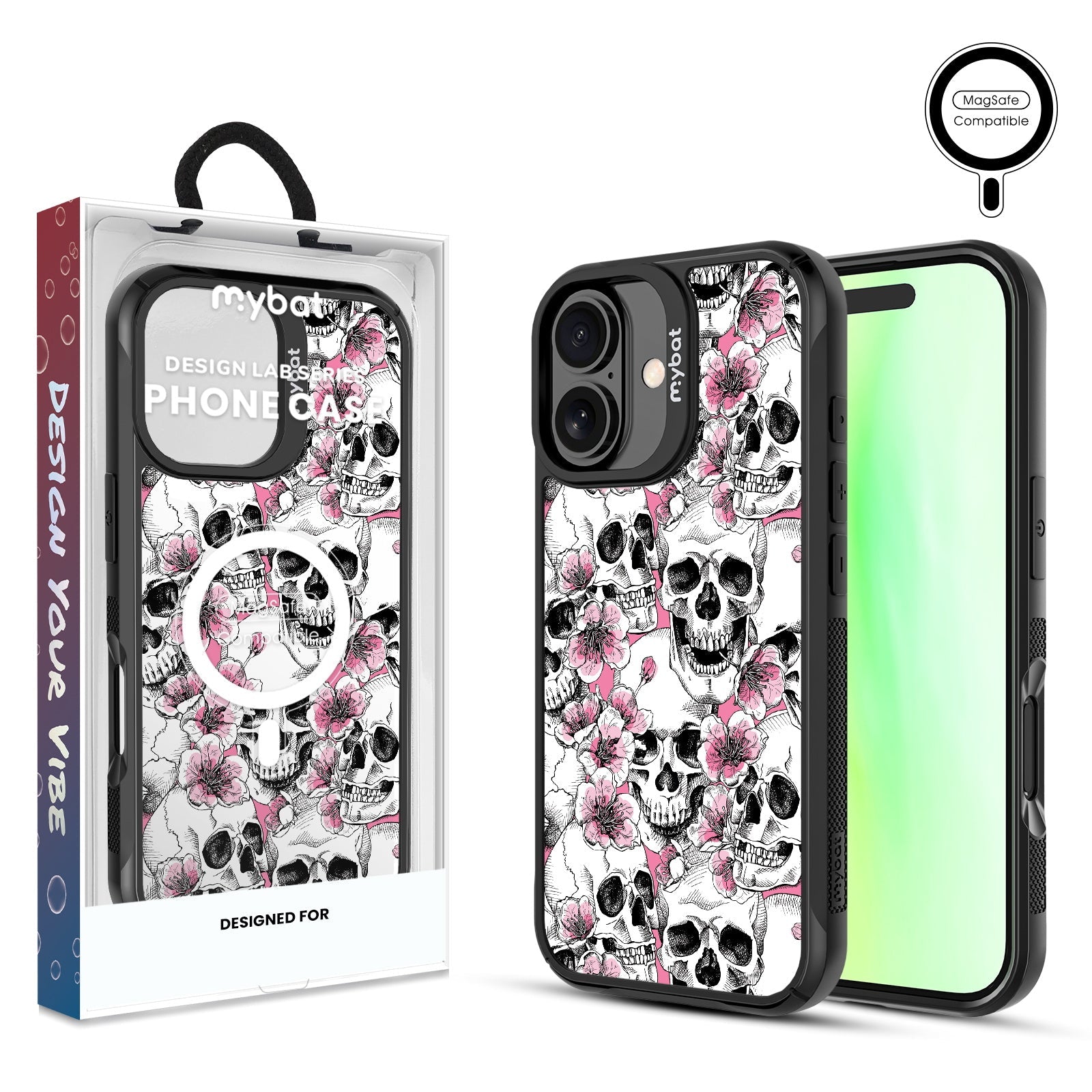 MyBat Design Lab Series MagSafe Case for Apple iPhone 17 - Death Blooms