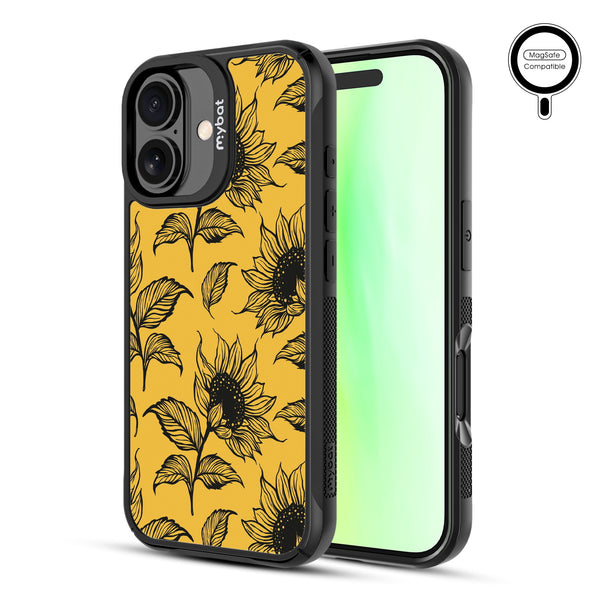 MyBat Design Lab Series MagSafe Case for Apple iPhone 17 - Golden Sunflowers - MIP17CSLESMSMP444-2.jpg