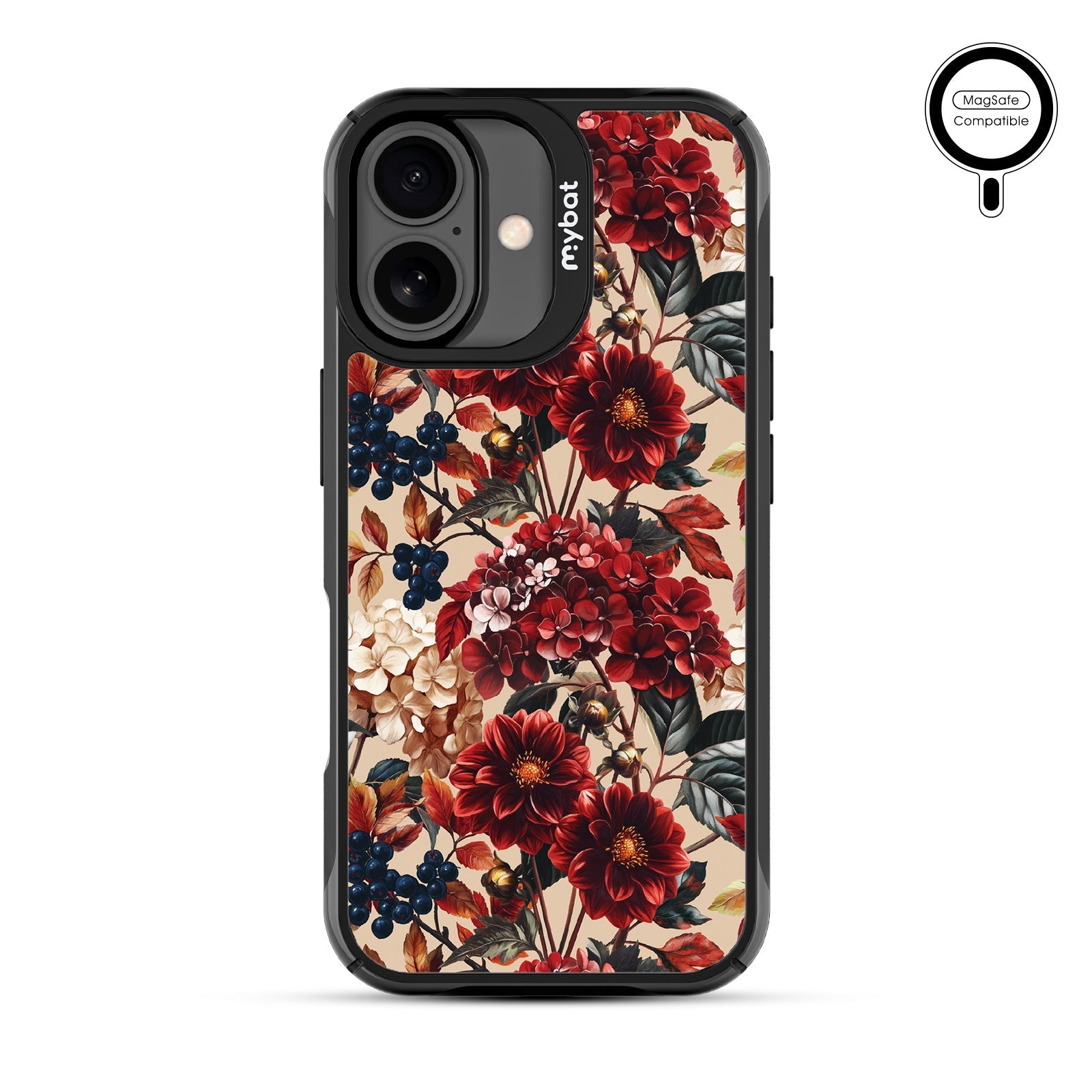 MyBat Design Lab Series MagSafe Case for Apple iPhone 17 - Rust & Bloom