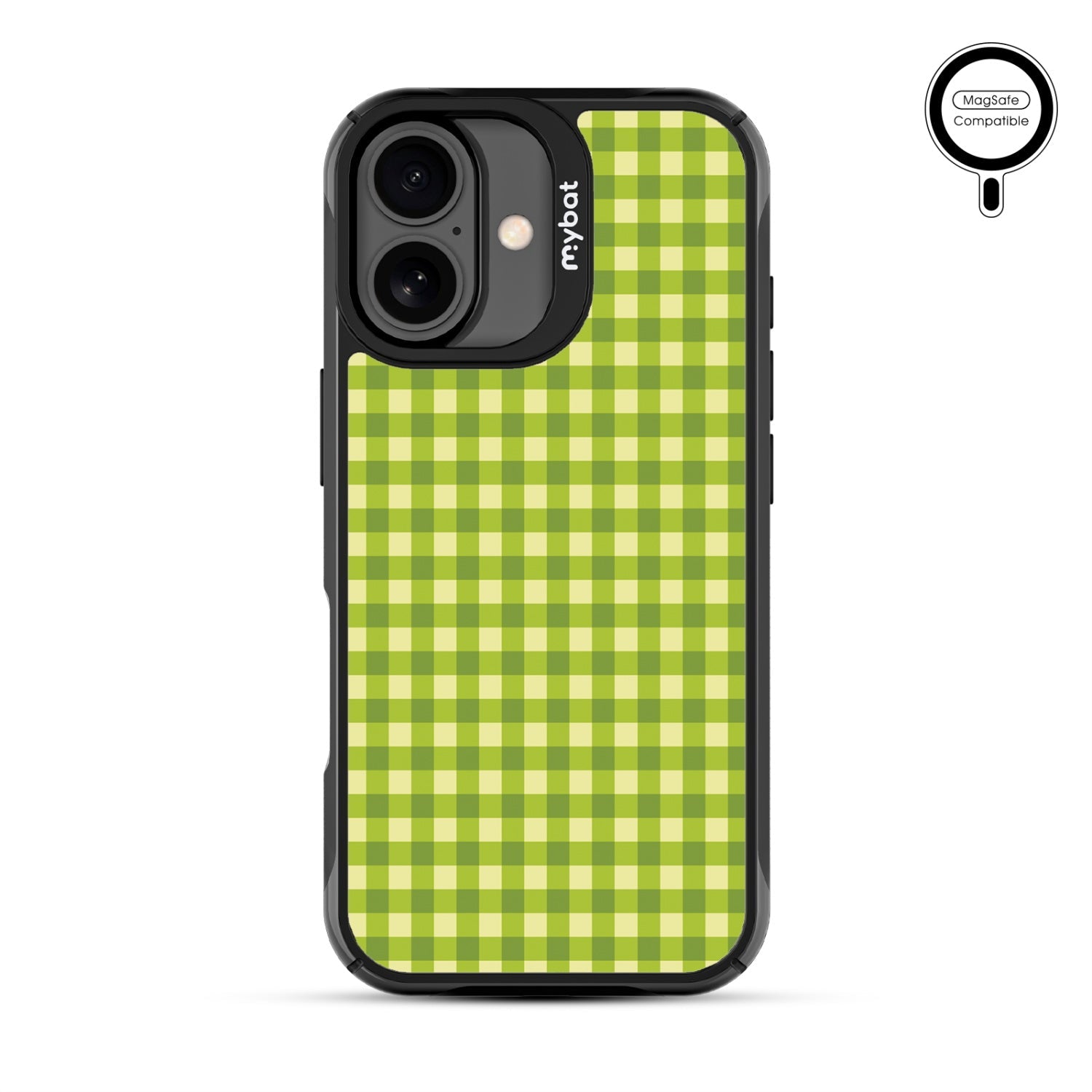 MyBat Design Lab Series MagSafe Case for Apple iPhone 17 - Green Gingham