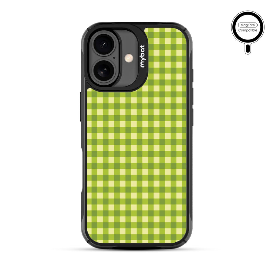 MyBat Design Lab Series MagSafe Case for Apple iPhone 17 - Green Gingham