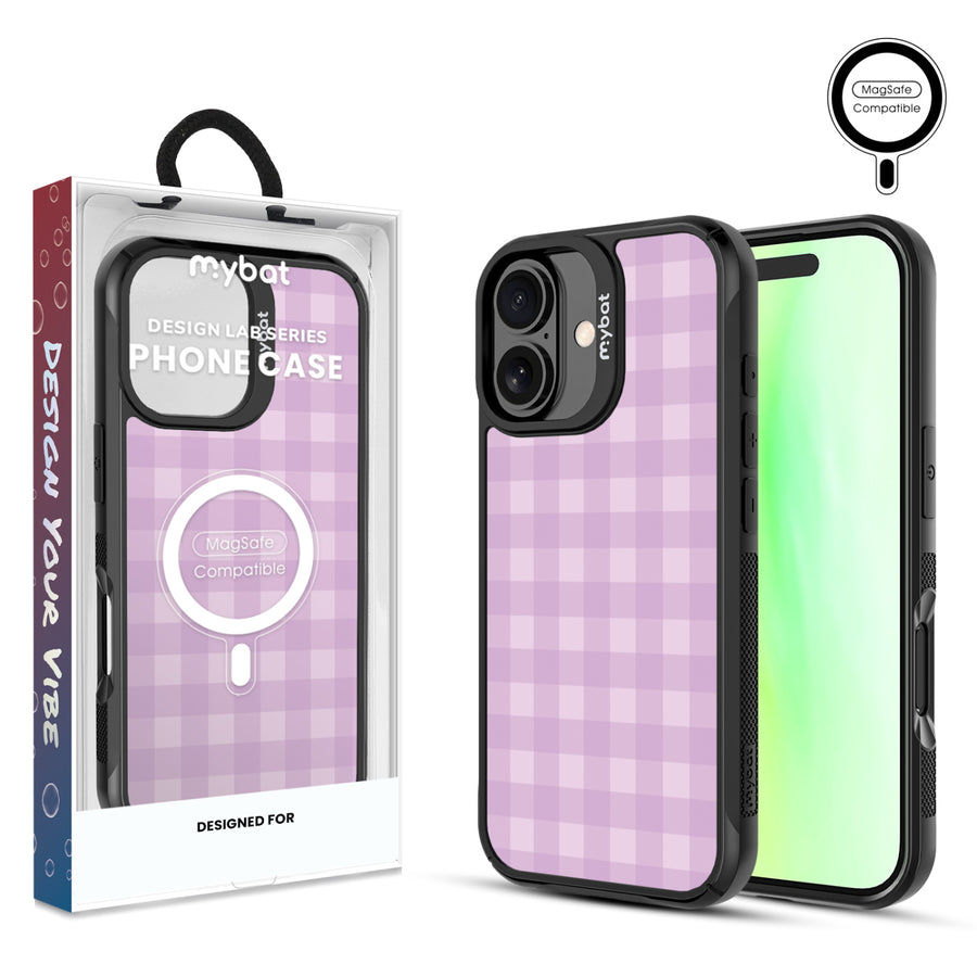 MyBat Design Lab Series MagSafe Case for Apple iPhone 17 - Purple Plaid - MIP17CSLESMSMP483-1.jpg