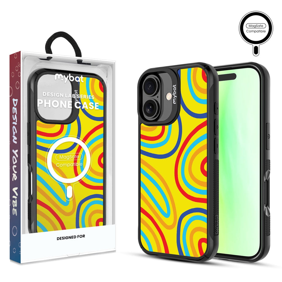 MyBat Design Lab Series MagSafe Case for Apple iPhone 17 – Rainbow Waves