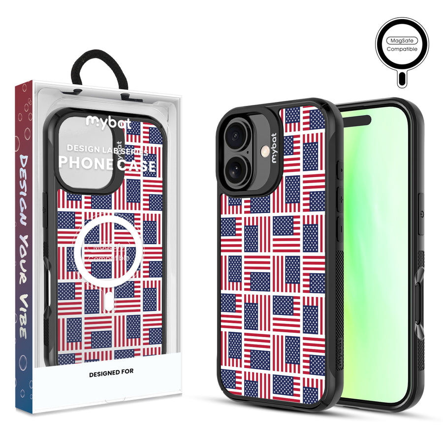 MyBat Design Lab Series MagSafe Case for Apple iPhone 17 – Flag Patchwork - MIP17CSLESMSMP519.JPG