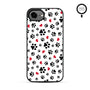 MyBat Phone case w/ MagSafe prints for Apple iPhone 17e / 16e – Paw Prints and Hearts - MIP17ECSLESMSM001-2.JPG