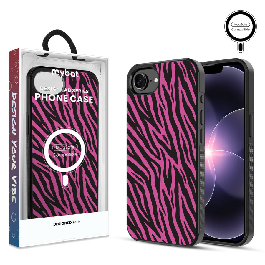 MyBat Phone case w/ MagSafe prints for Apple iPhone 17e / 16e – Pink Zebra Print - MIP17ECSLESMSM010.JPG