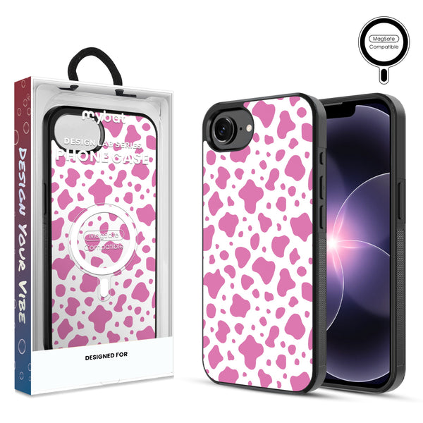 MyBat Phone case w/ MagSafe prints for Apple iPhone 17e / 16e – Pink Cow Print - MIP17ECSLESMSM015.JPG