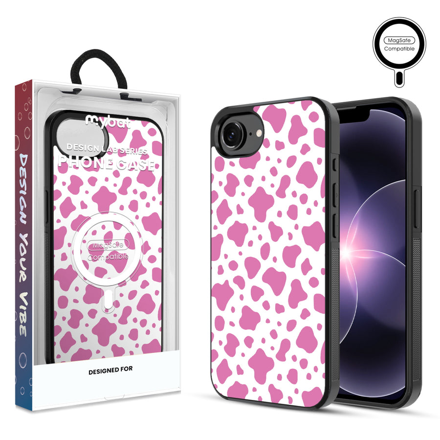 MyBat Phone case w/ MagSafe prints for Apple iPhone 17e / 16e – Pink Cow Print - MIP17ECSLESMSM015.JPG