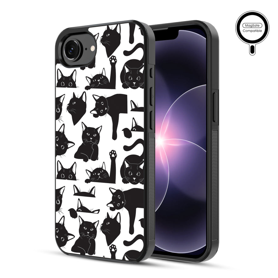 MyBat Phone case w/ MagSafe prints for Apple iPhone 17e / 16e – Black Cats - MIP17ECSLESMSM017-1.JPG