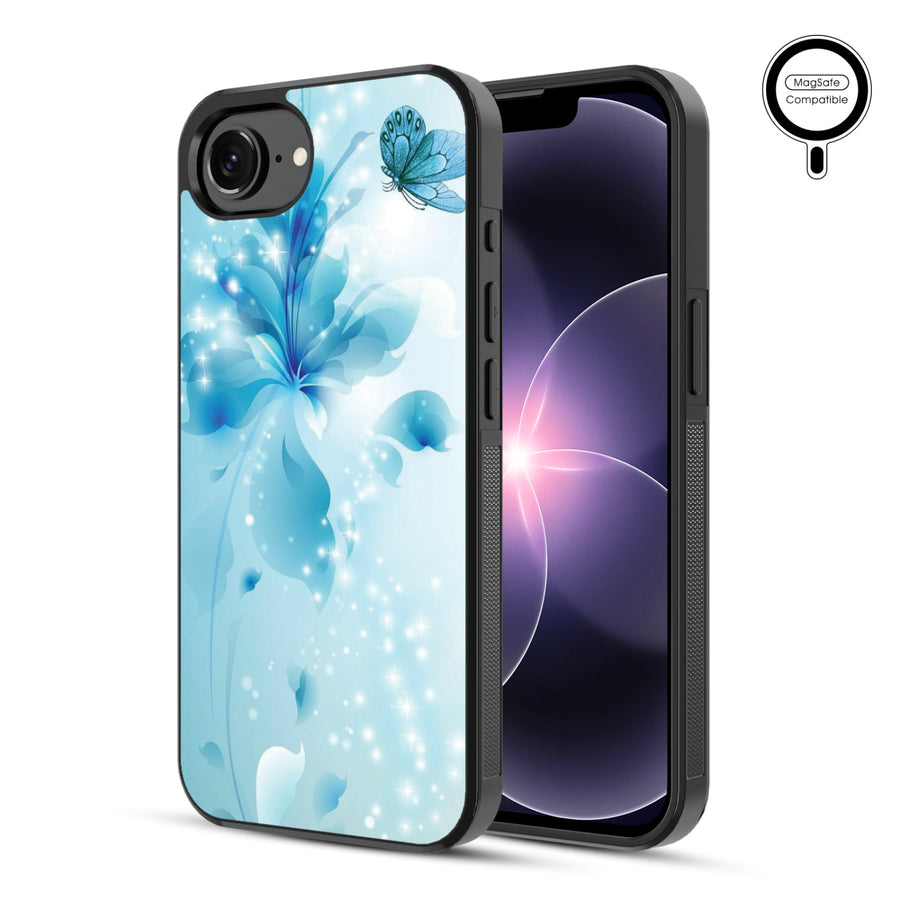 MyBat Phone case w/ MagSafe prints for Apple iPhone 17e / 16e – Butterfly & Flowers - MIP17ECSLESMSM020-1.JPG