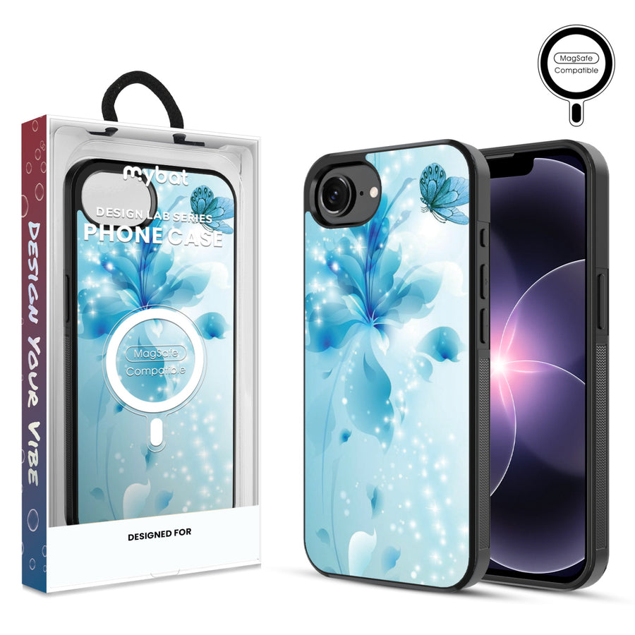 MyBat Phone case w/ MagSafe prints for Apple iPhone 17e / 16e – Butterfly & Flowers - MIP17ECSLESMSM020.JPG