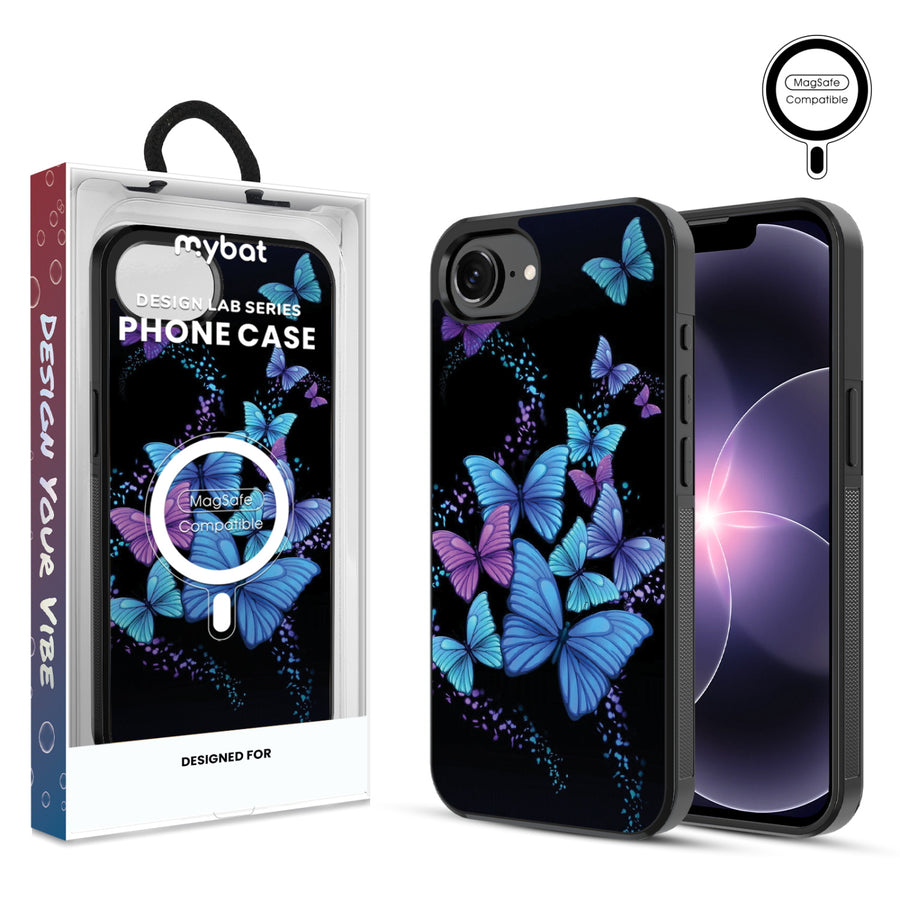 MyBat Phone case w/ MagSafe prints for Apple iPhone 17e / 16e – Butterfly Night - MIP17ECSLESMSM021.JPG