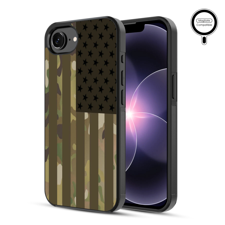 MyBat Phone case w/ MagSafe prints for Apple iPhone 17e / 16e – Military Camouflage American Flag - MIP17ECSLESMSM054-1.JPG
