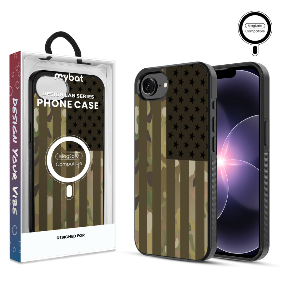 MyBat Phone case w/ MagSafe prints for Apple iPhone 17e / 16e – Military Camouflage American Flag - MIP17ECSLESMSM054.JPG