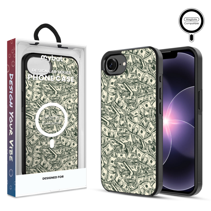 MyBat Phone case w/ MagSafe prints for Apple iPhone 17e / 16e – Money Stack - MIP17ECSLESMSM082.JPG