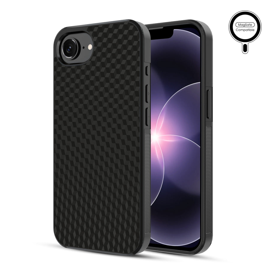 MyBat Phone case w/ MagSafe prints for Apple iPhone 17e / 16e – Carbon Fiber - MIP17ECSLESMSM083-1.JPG