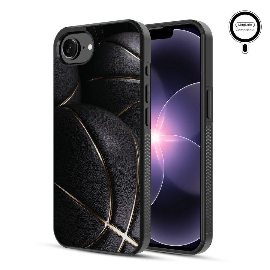 MyBat Phone case w/ MagSafe prints for Apple iPhone 17e / 16e – Black Basketballs - MIP17ECSLESMSM090-1.JPG