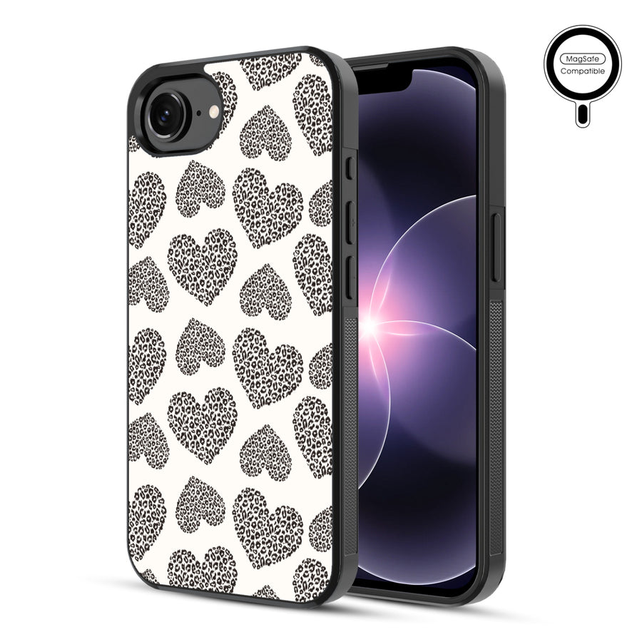 MyBat Phone case w/ MagSafe prints for Apple iPhone 17e / 16e – Leopard Print Hearts - MIP17ECSLESMSM098-1.JPG