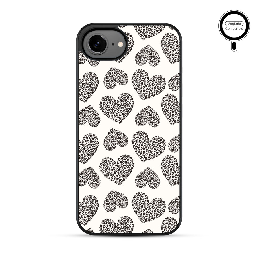 MyBat Phone case w/ MagSafe prints for Apple iPhone 17e / 16e – Leopard Print Hearts - MIP17ECSLESMSM098-2.JPG