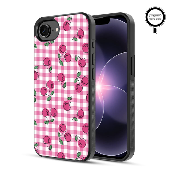 MyBat Phone case w/ MagSafe prints for Apple iPhone 17e / 16e – Pink Cherries - MIP17ECSLESMSM100-1.JPG