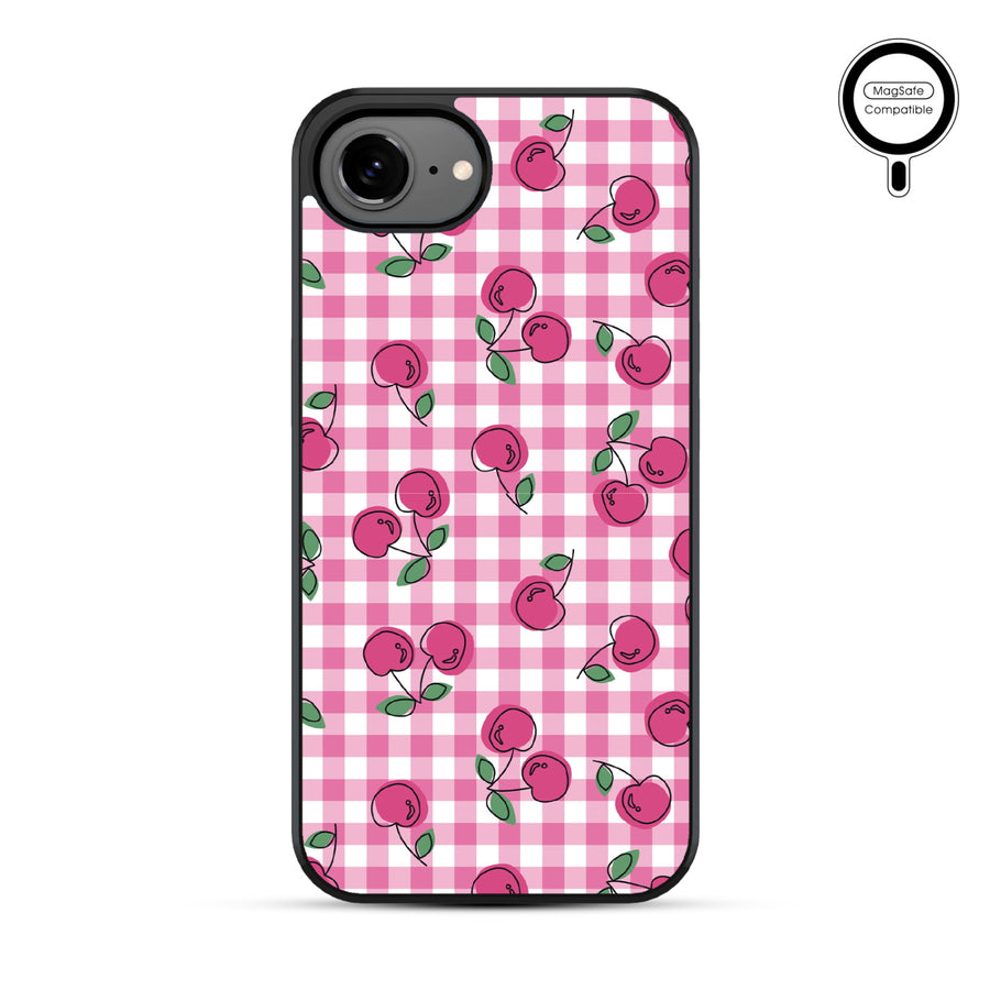 MyBat Phone case w/ MagSafe prints for Apple iPhone 17e / 16e – Pink Cherries - MIP17ECSLESMSM100-2.JPG
