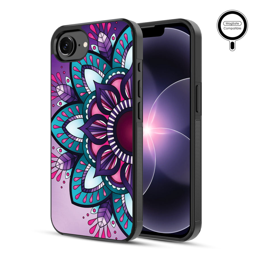 MyBat Phone case w/ MagSafe prints for Apple iPhone 17e / 16e – Flower Mandala - MIP17ECSLESMSM112-1.JPG