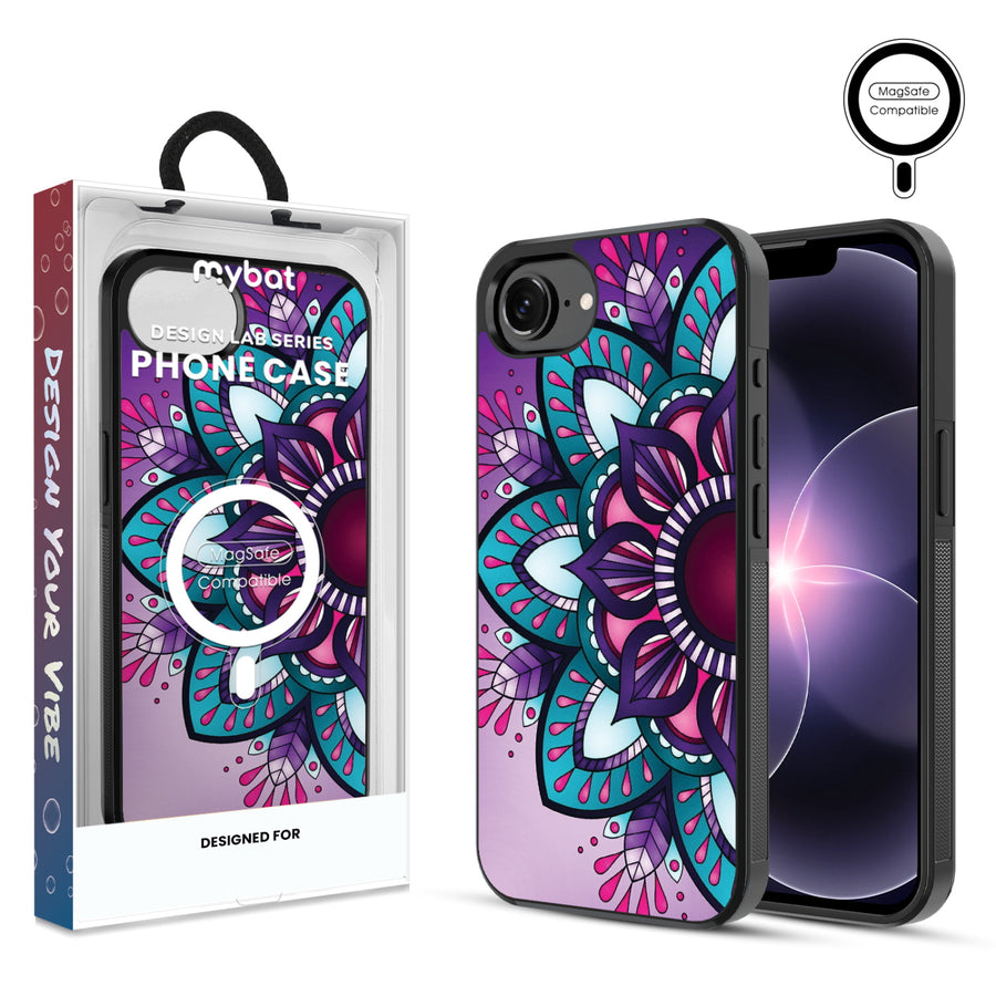 MyBat Phone case w/ MagSafe prints for Apple iPhone 17e / 16e – Flower Mandala - MIP17ECSLESMSM112.JPG