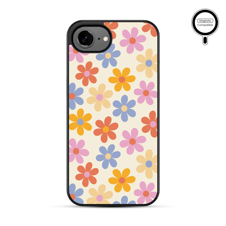 MyBat Phone case w/ MagSafe prints for Apple iPhone 17e / 16e – Retro Daisies - MIP17ECSLESMSM137-2.JPG