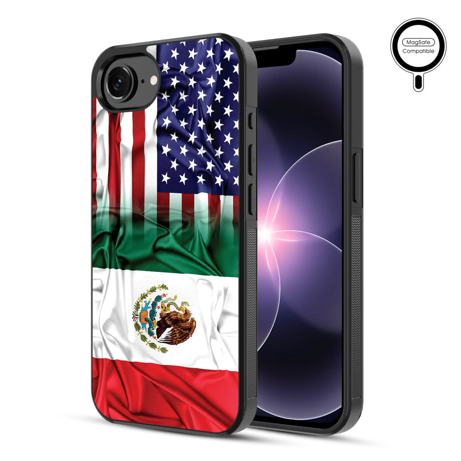 MyBat Phone case w/ MagSafe prints for Apple iPhone 17e / 16e – Mexican-American Flag - MIP17ECSLESMSM168-1.JPG