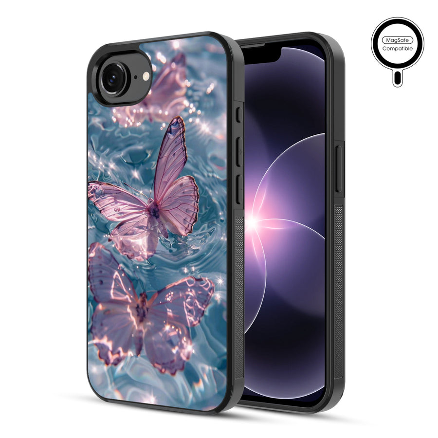 MyBat Phone case w/ MagSafe prints for Apple iPhone 17e / 16e – Floating Butterflies - MIP17ECSLESMSM180-1.JPG