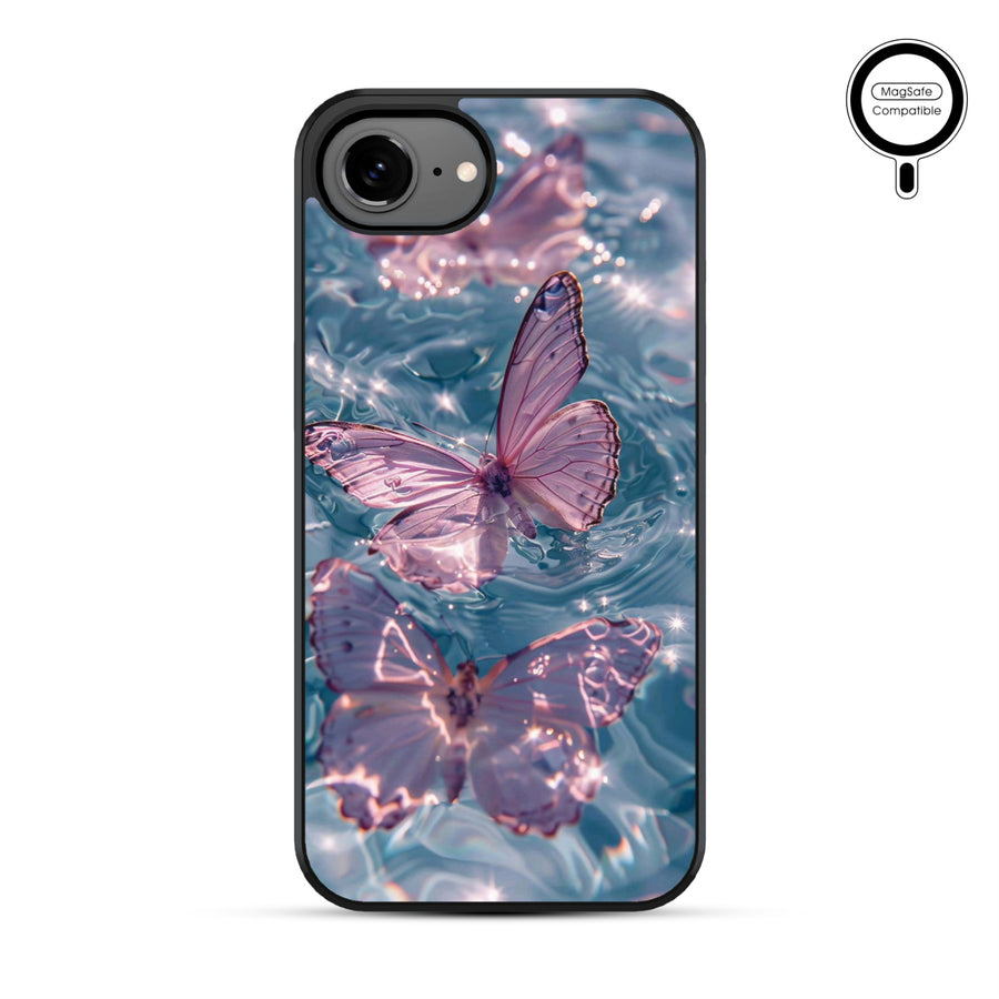 MyBat Phone case w/ MagSafe prints for Apple iPhone 17e / 16e – Floating Butterflies - MIP17ECSLESMSM180-2.JPG