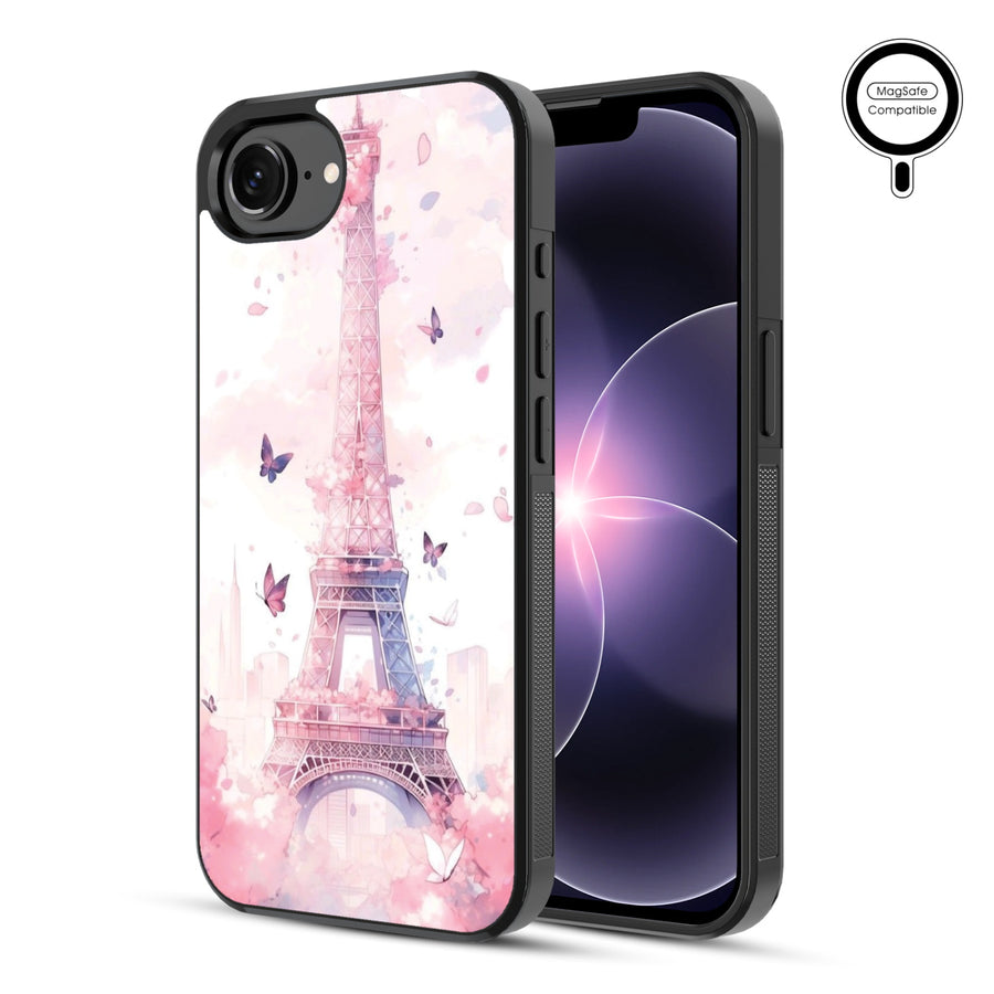 MyBat Phone case w/ MagSafe prints for Apple iPhone 17e / 16e – Parisian Butterflies - MIP17ECSLESMSM182-1.JPG